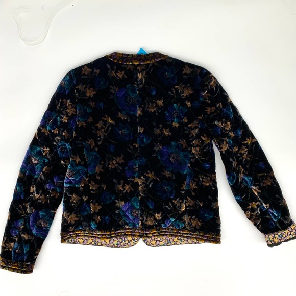 Rebecca Taylor Solstice Floral Velvet Jacket M NWT - Picture 10 of 12